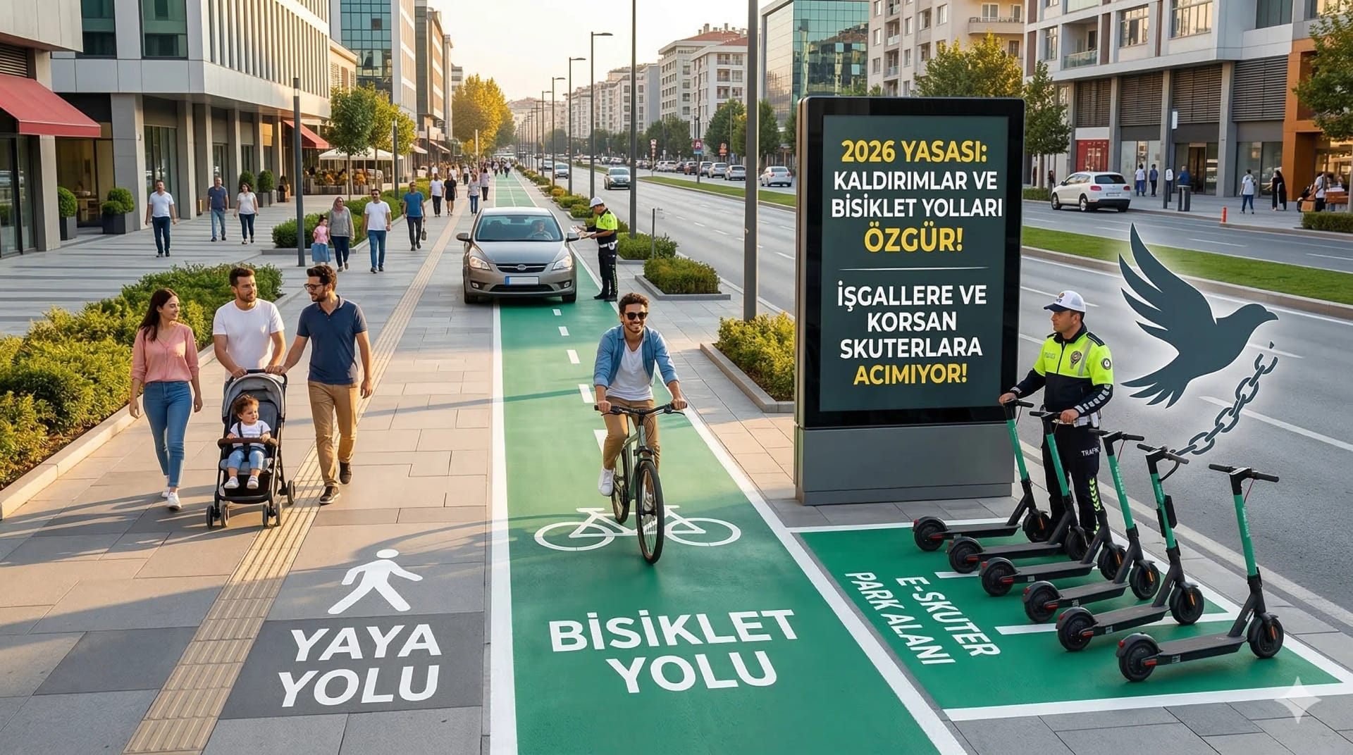 Kaldırımlar ve Bisiklet Yolları Artık Özgür: 2026 Yasası İşgallere ve Korsan Skuterlara Acımıyor! - Haber | arabakarsilastirma.com.tr