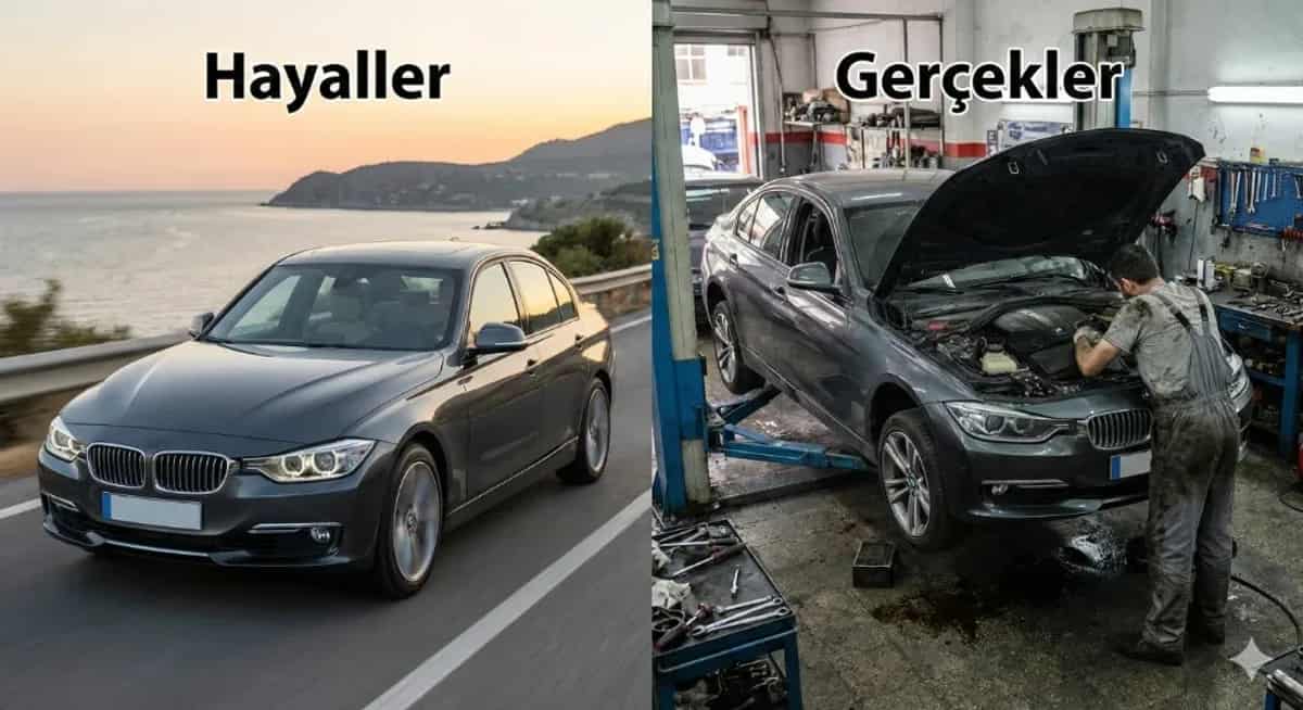 Hayaller BMW, Gerçekler Sanayi mi? 2026'da "10 Yaşında BMW" Almak Mantıklı Bir Kumar mı? - Rehber | arabakarsilastirma.com.tr