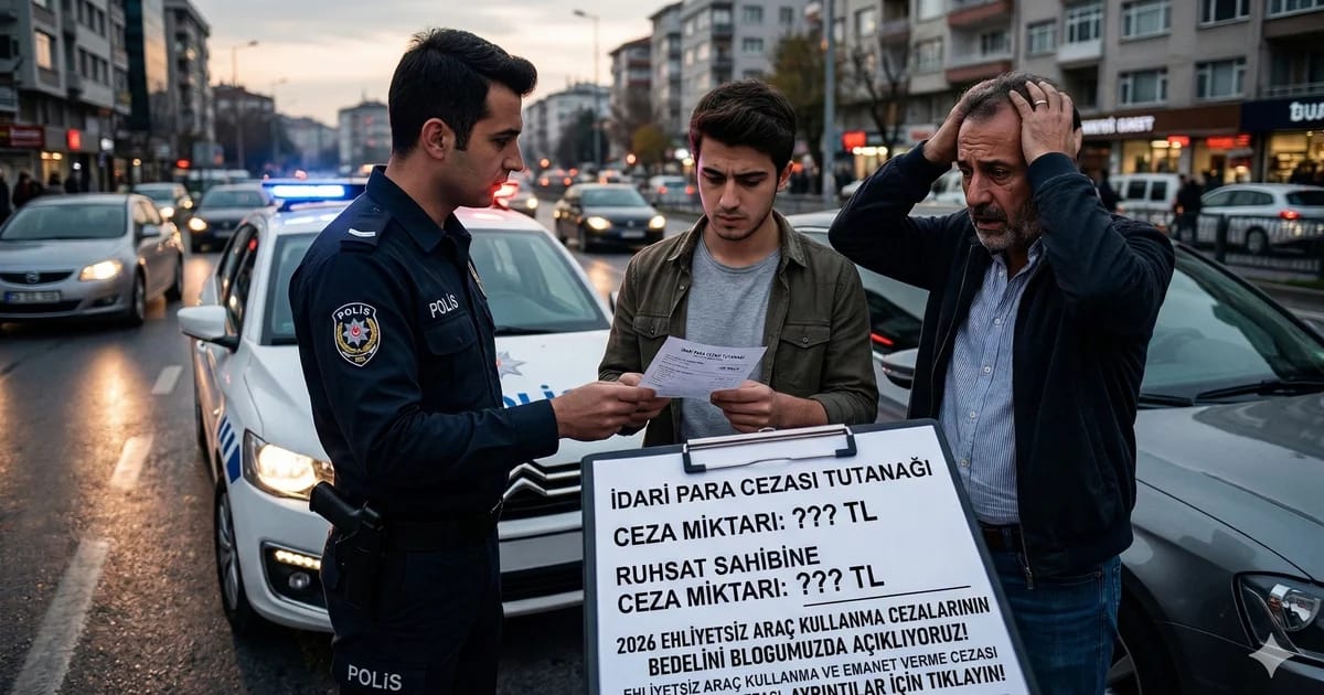 2026 Ehliyetsiz Araç Kullanma Cezası Belli Oldu! Arabayı Veren de Yandı, Süren de... - Haber | arabakarsilastirma.com.tr