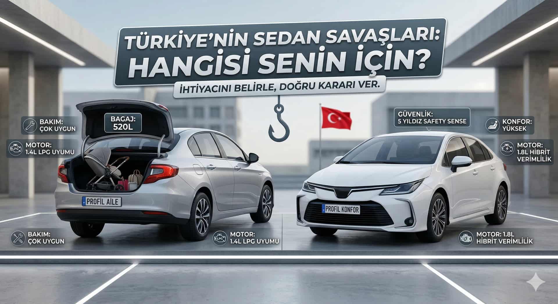 Türkiye'nin En Çok Satan İki Sedanının Meydan Muharebesi: Fiat Egea mı, Toyota Corolla mı Alınır?! - Karşılaştırma | arabakarsilastirma.com.tr
