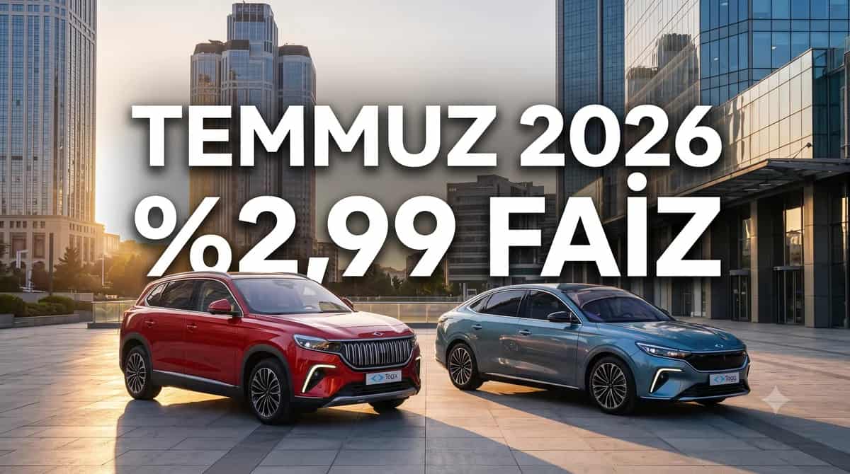Togg Temmuz 2026 Kampanyası: %2,99 Faiz, 1,5M Faizsiz Kredi - Haber | arabakarsilastirma.com.tr