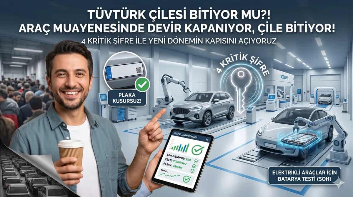 "TÜVTÜRK Çilesi Bitiyor mu?!" Araç Muayenesinde Başlayan Yeni Dönemin 4 Kritik Şifresi - Rehber | arabakarsilastirma.com.tr
