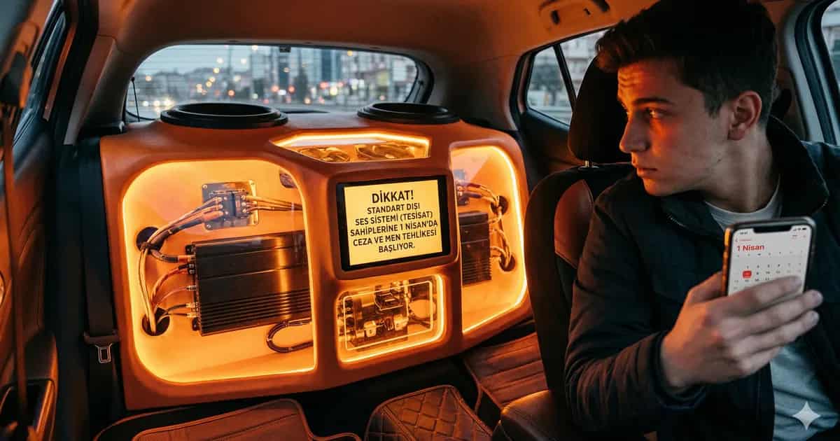 1 Nisan 2026 Son Gün! Ses Sistemi Yüzünden Tam ₺1300 Ceza Ödemek Zorunda Mısınız? - Haber | arabakarsilastirma.com.tr