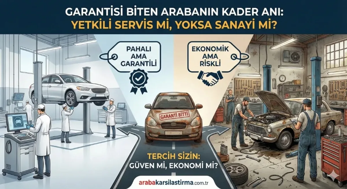 Garantisi Biten Arabanın Kader Anı: Yetkili Servis mi, Yoksa Sanayi mi? - Rehber | arabakarsilastirma.com.tr