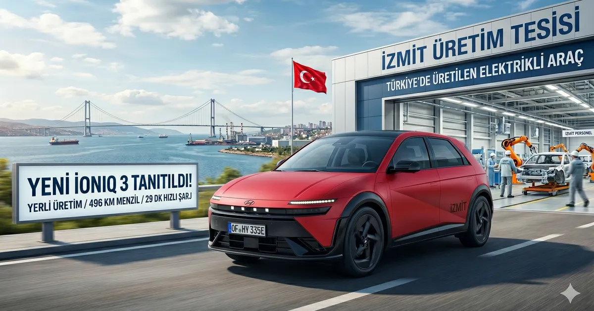 Arama Motorları Çöktü! İzmitli "Yerli" Elektrikli Hyundai IONIQ 3 Resmen Tanıtıldı! - Haber | arabakarsilastirma.com.tr