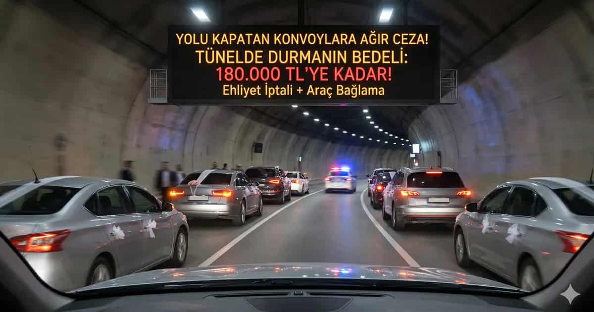 Konvoy Cezası 2026: Düğün ve Asker Konvoylarında Yolu Kapatmanın Bedeli 180.000 TL! - Haber | arabakarsilastirma.com.tr