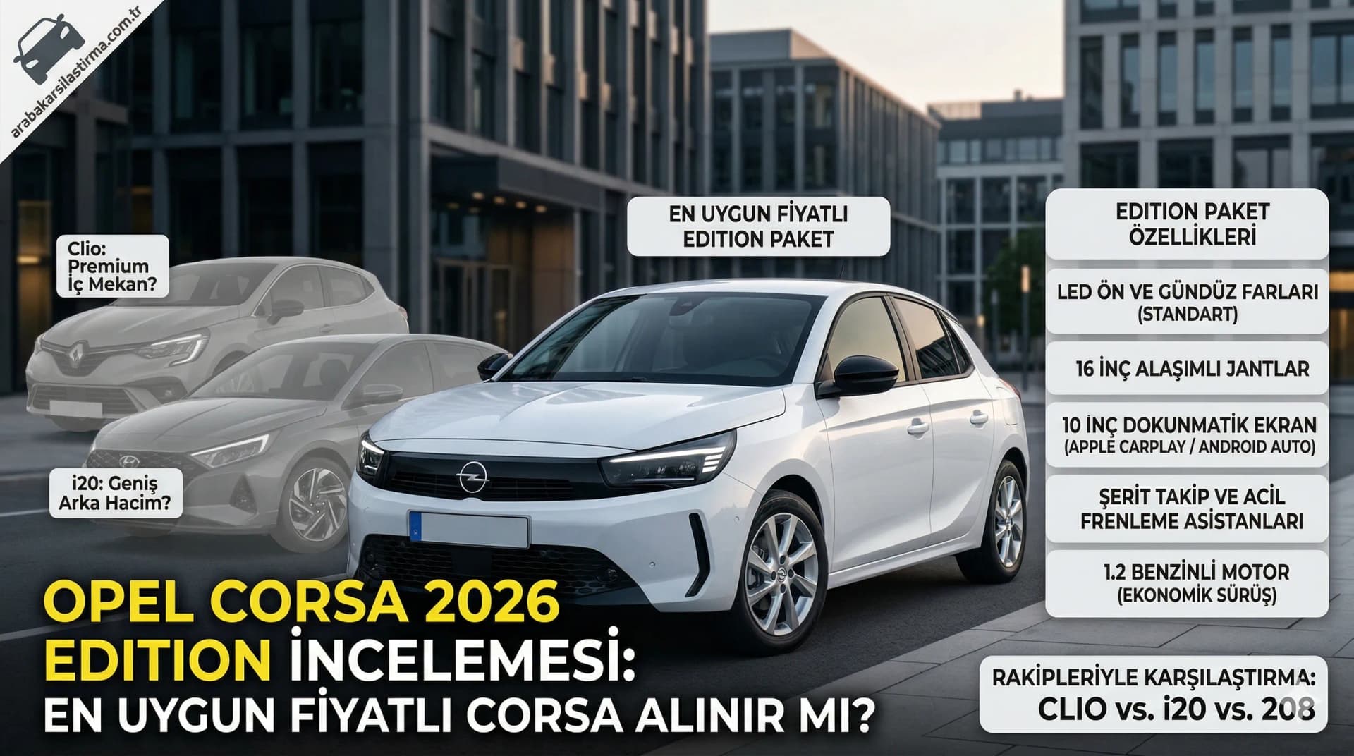 Opel Corsa 2026 Edition İncelemesi: En Uygun Fiyatlı Corsa Alınır Mı? (Rakipleriyle Karşılaştırma)