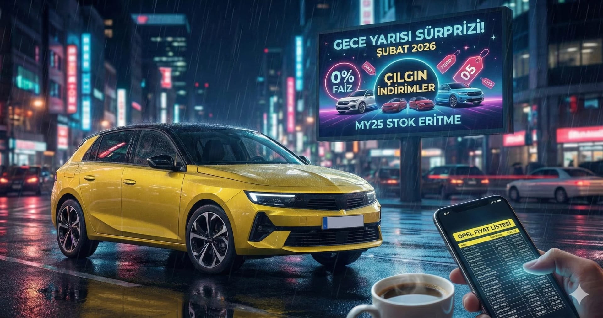 Gece Yarısı Sürprizi! Opel Şubat 2026 Fiyat Listesinde "0 Faiz" ve Çılgın İndirim Yağmuru - Haber | arabakarsilastirma.com.tr