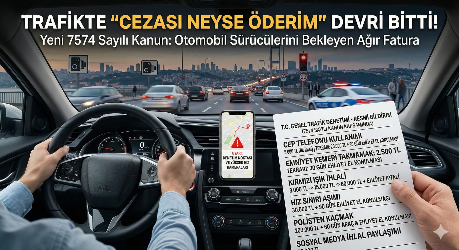 Trafikte "Cezası Neyse Öderim" Devri Bitti: Otomobil Sürücülerini Bekleyen Ağır Fatura - Rehber | arabakarsilastirma.com.tr